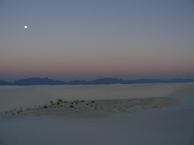 Full Moon over White Sands