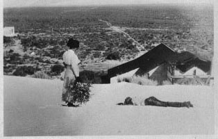 Mother and Paul at White Sands, 1916