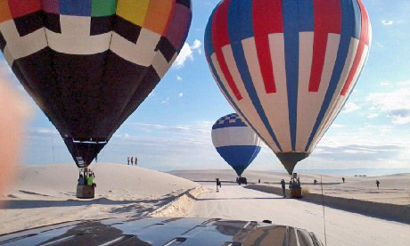 Balloon Alley - From the 20th White Sands Hot Air Balloon Invitational - September 16-18, 2011 - Credits: Thelma Sharber