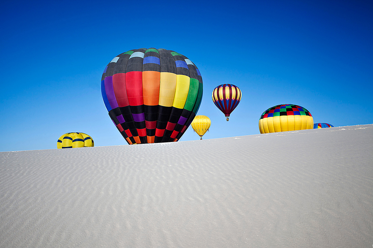 Photo: First One Up - From the 21st White Sands Hot Air Balloon Invitational - September 15-16, 2012 - Kevin Pfister