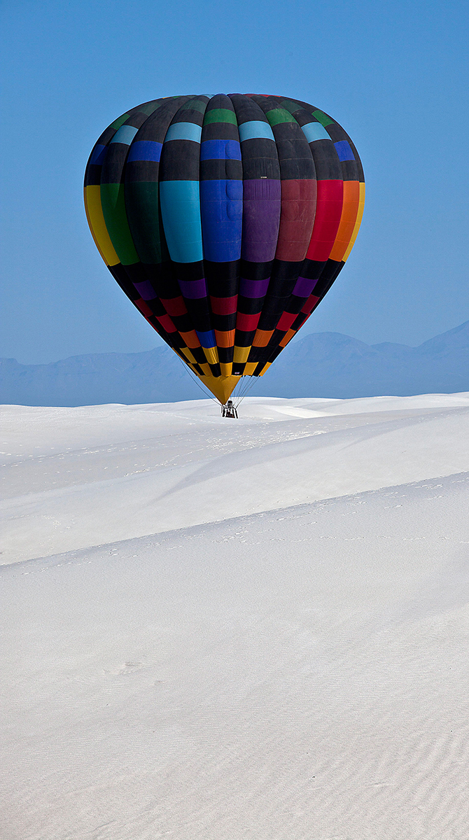 Photo: In the Dunes - From the 21st White Sands Hot Air Balloon Invitational - September 15-16, 2012 - Kevin Pfister