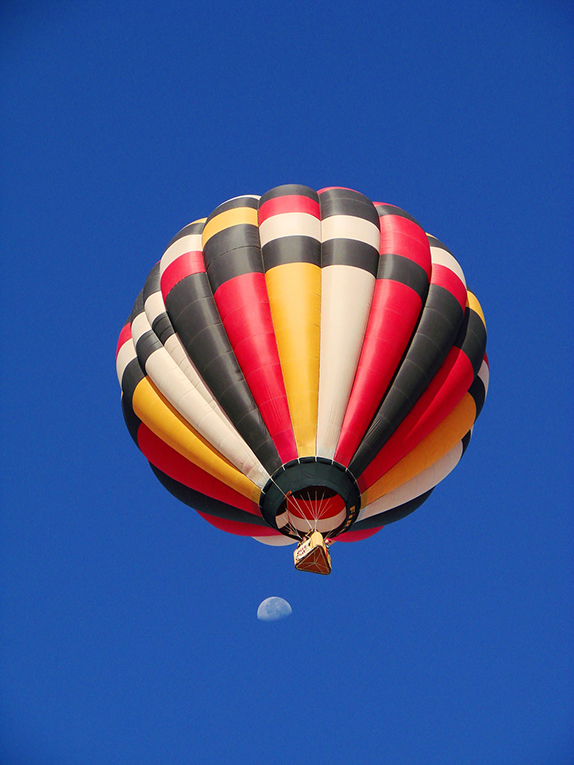 Balloon Over Moon - White Sands 2008 - Brenda Purvis