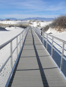 Boardwalk into White Sands