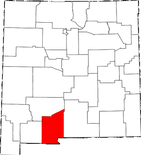 Map Doa Ana County, New Mexico