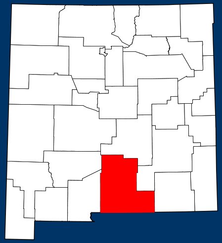 Map Location Otero County, New Mexico