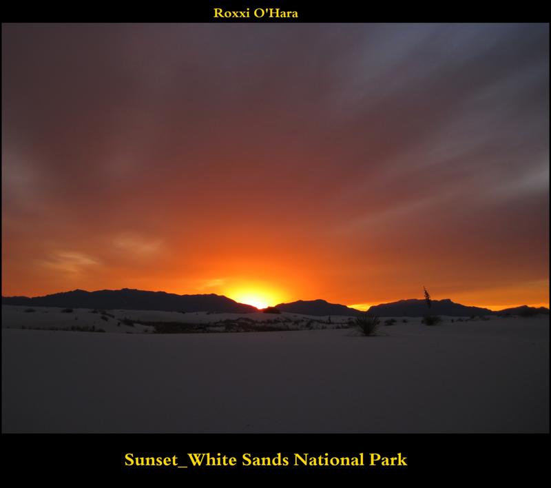 Sunset, White Sands National Park - Photographer: Roxanna O'Hara