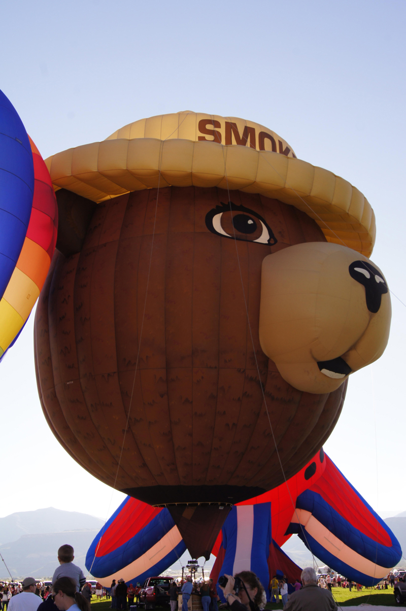 Smokey Bear Balloon. From the 22nd White Sands Hot Air Balloon Invitational - September 21-22, 2013. Elise Haley
