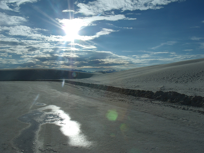 Lens Flare After Rain - White Sands National Monument, NM