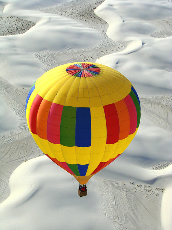 Balloon Over Dunes, WHSA Hot Air Balloon Invitational, September 19, 2009. Photographer: Brenda Purvis