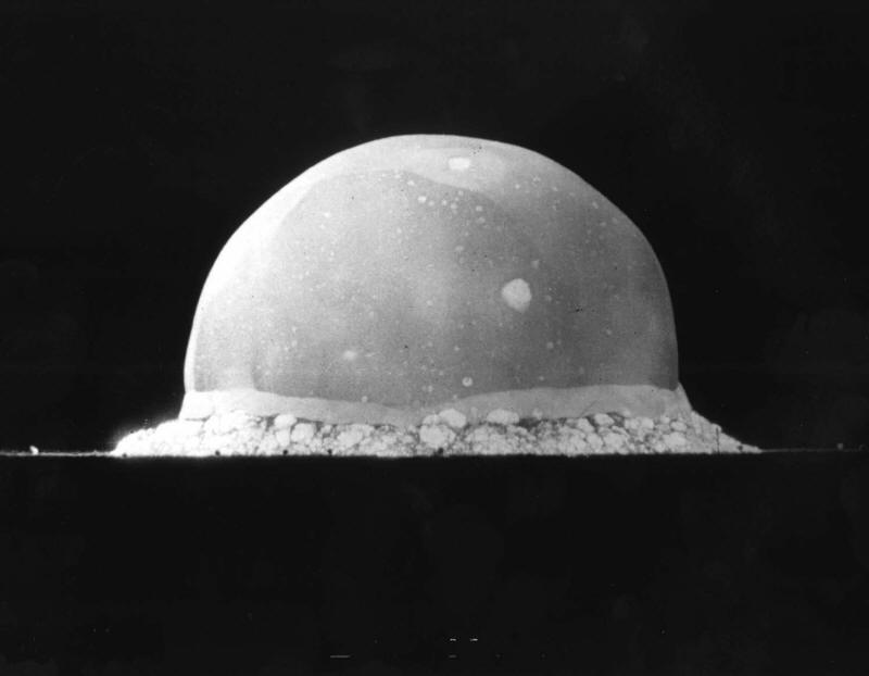 Trinity Site explosion, .016 seconds after explosion, July 16, 1945.