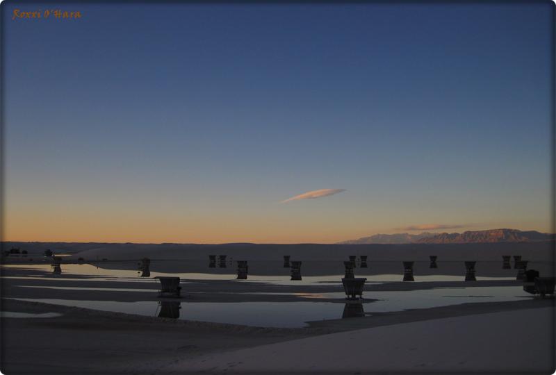 Wet PicNic at Sunrise, White Sands National Park - Photographer: Roxanna O'Hara