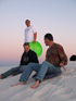 Sand sledding at White Sands National Monument